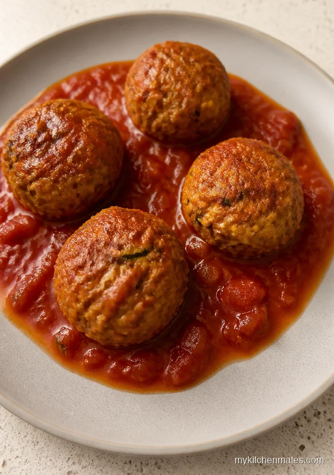 Crockpot Turkey Meatballs in Marinara