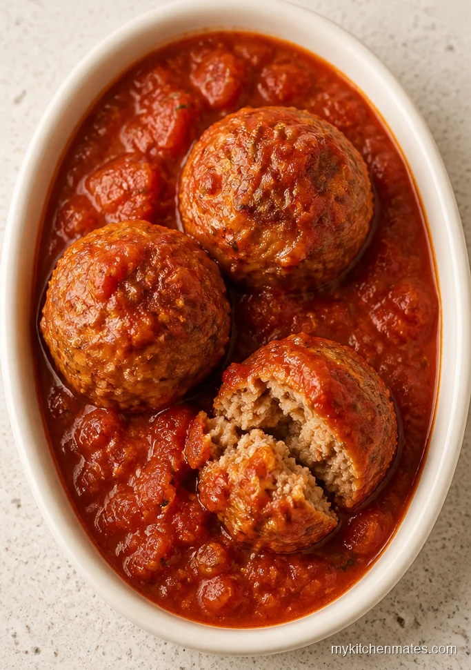 Crockpot Turkey Meatballs in Tomato Sauce