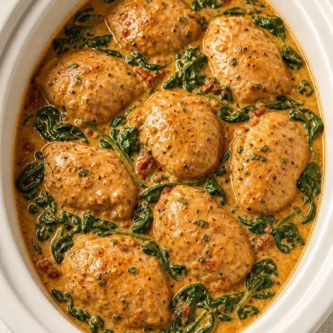 Crockpot Tuscan Chicken