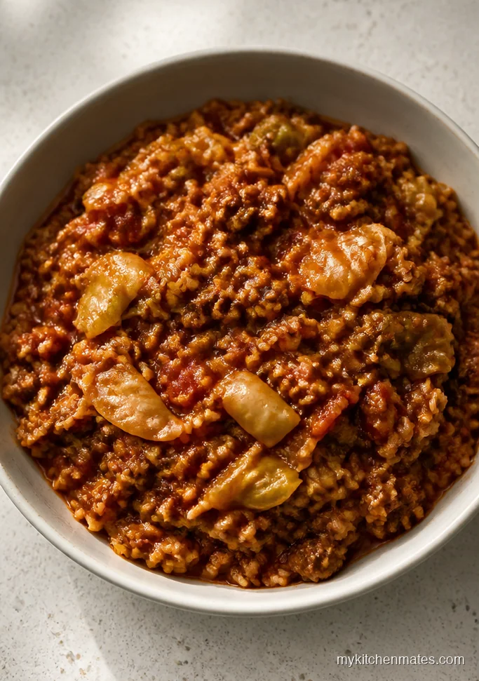 Crockpot Unstuffed Cabbage Rolls