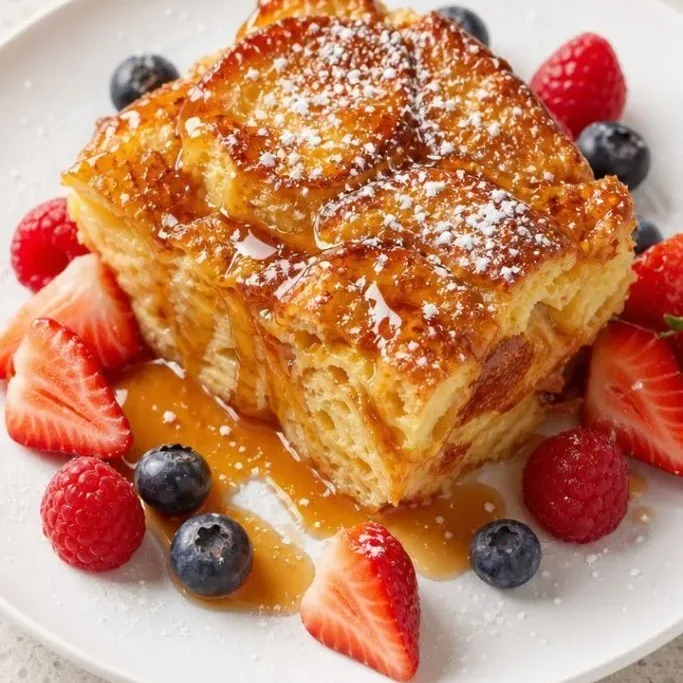 Croissant French Toast Casserole