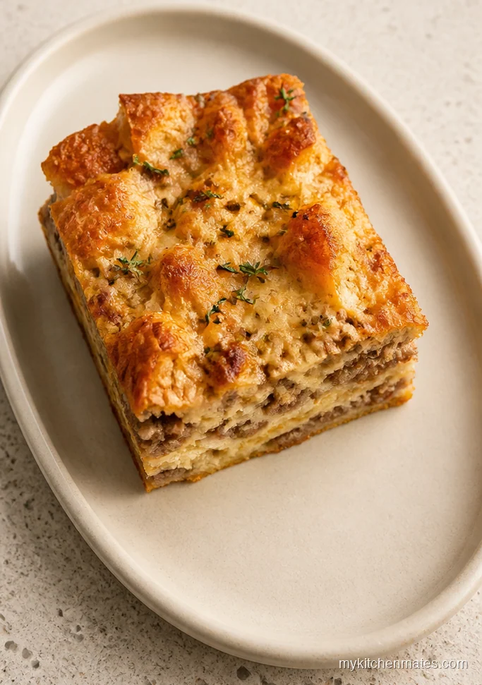Croissant Sausage Breakfast Casserole