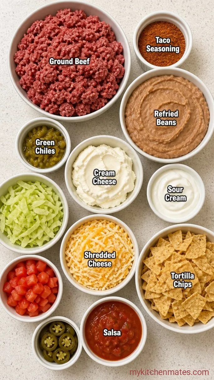 Easy Crunch Wrap Casserole (30 Minutes, One Pan) Ingredients