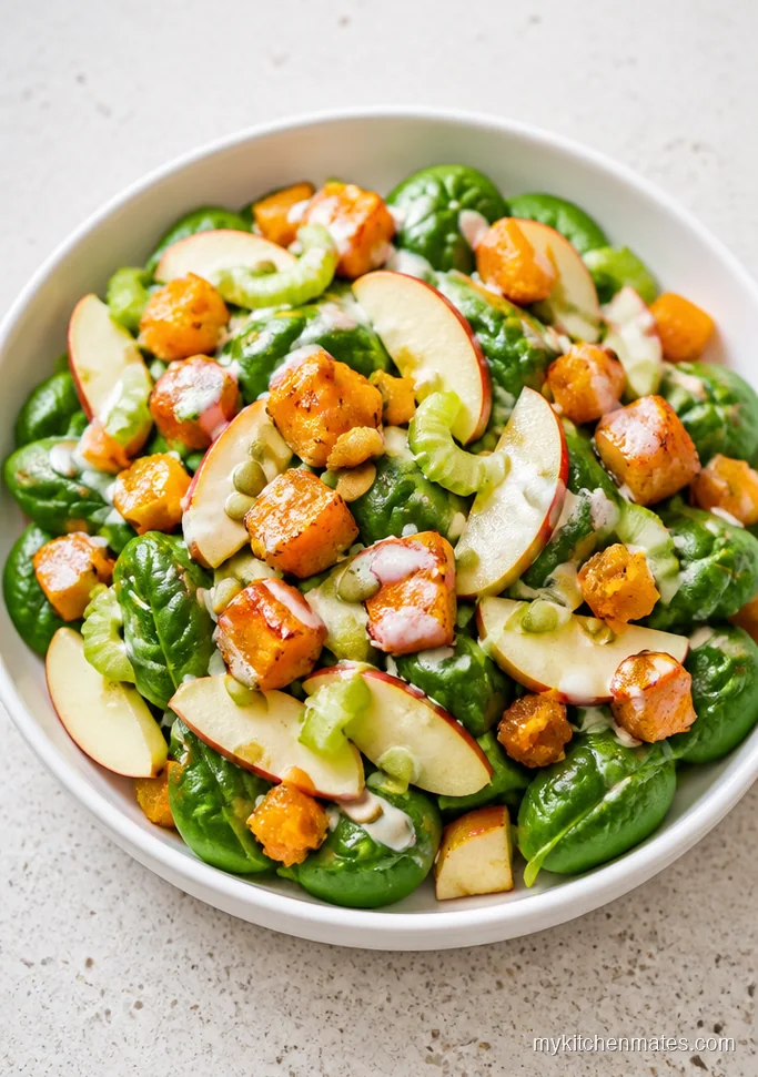 Crunchy Butternut Squash and Apple Salad