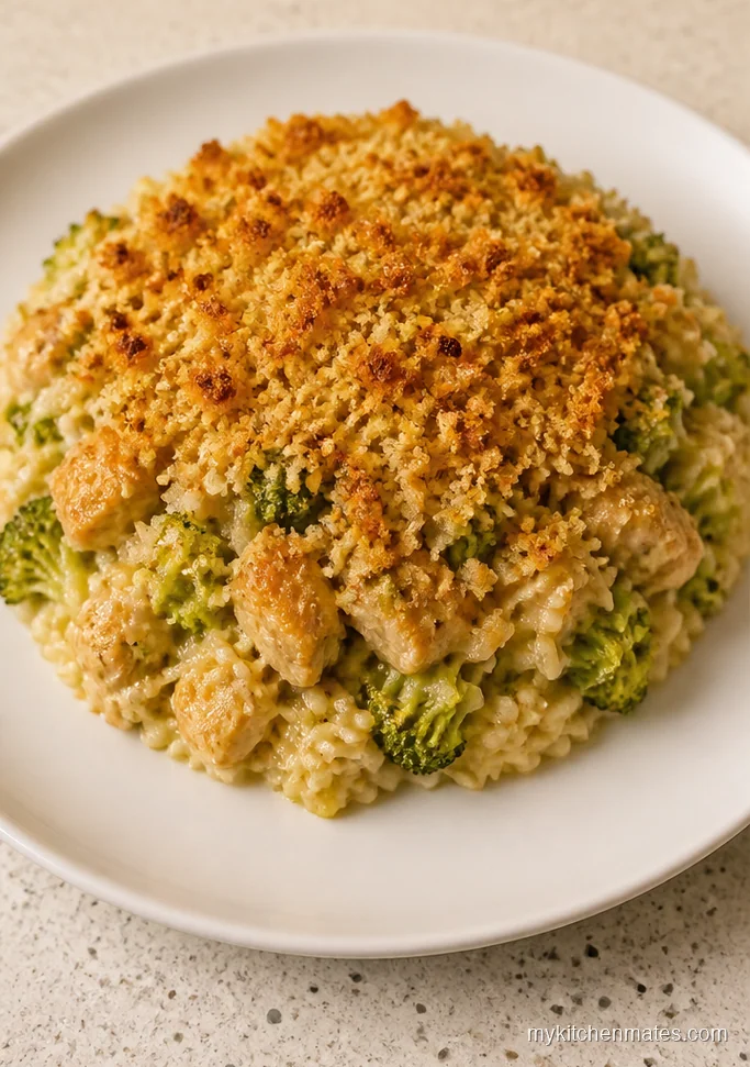 Crunchy Topped Chicken Broccoli Rice