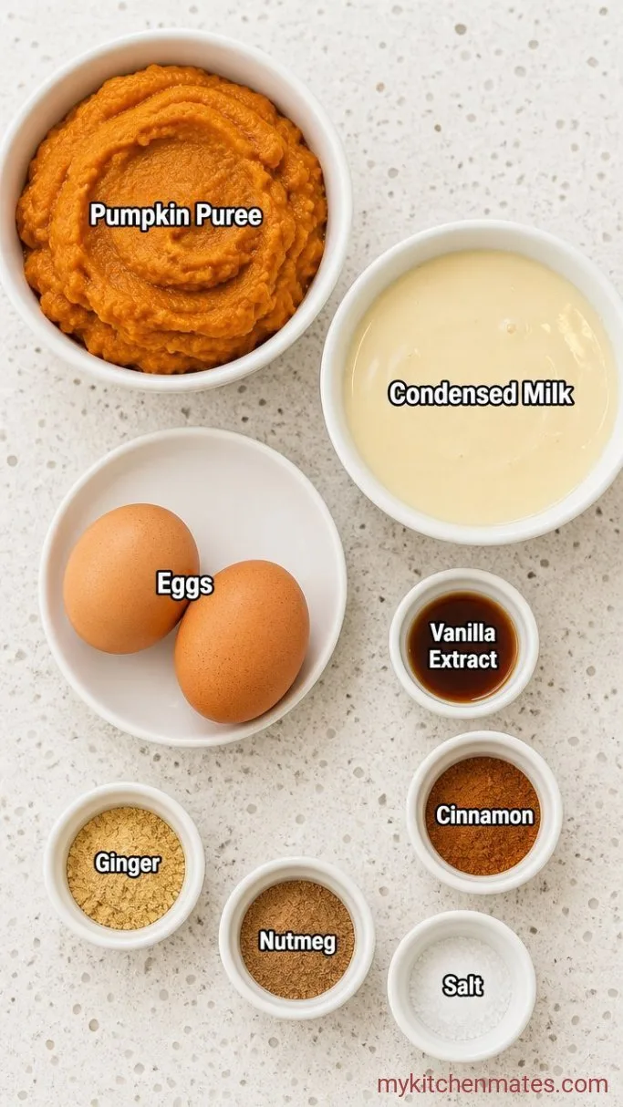 Easy Crustless Pumpkin Pie (Gluten-Free) Ingredients