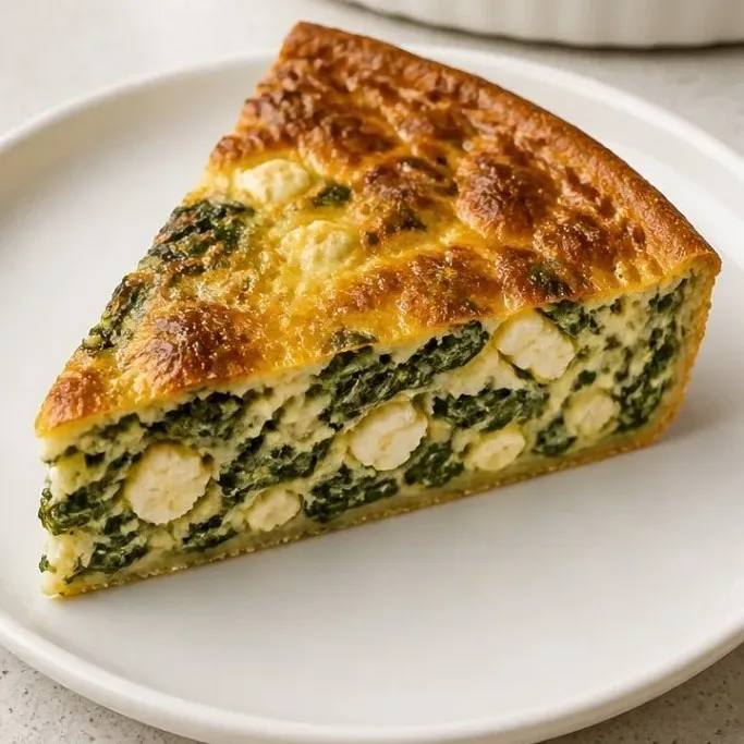 Crustless Spinach Quiche