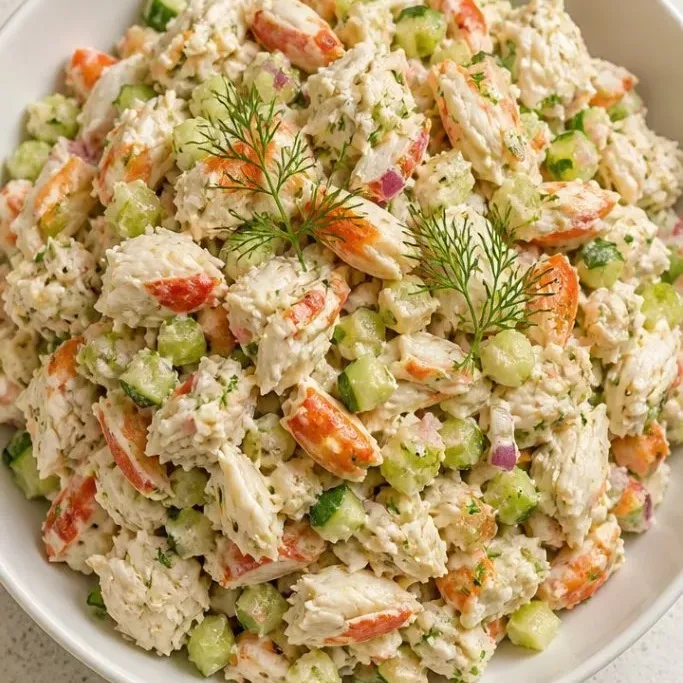 Cucumber Crab Meat Salad