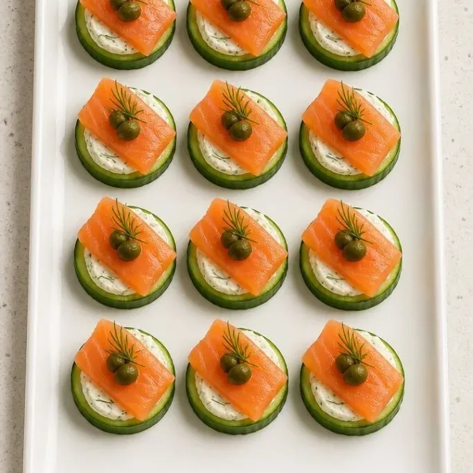 Quick Cucumber Salmon Bites Cucumber Salmon Bites