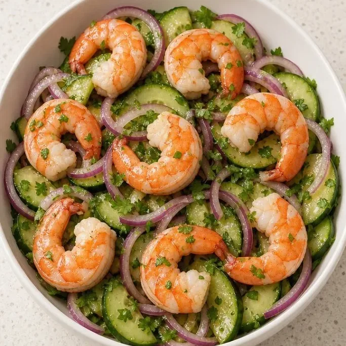 15-Minute Cucumber Shrimp Salad Cucumber Shrimp Salad