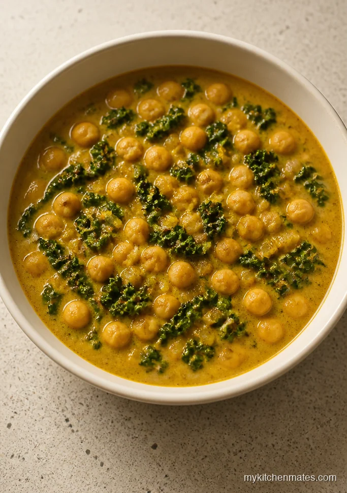 Curried Chickpea and Kale Soup