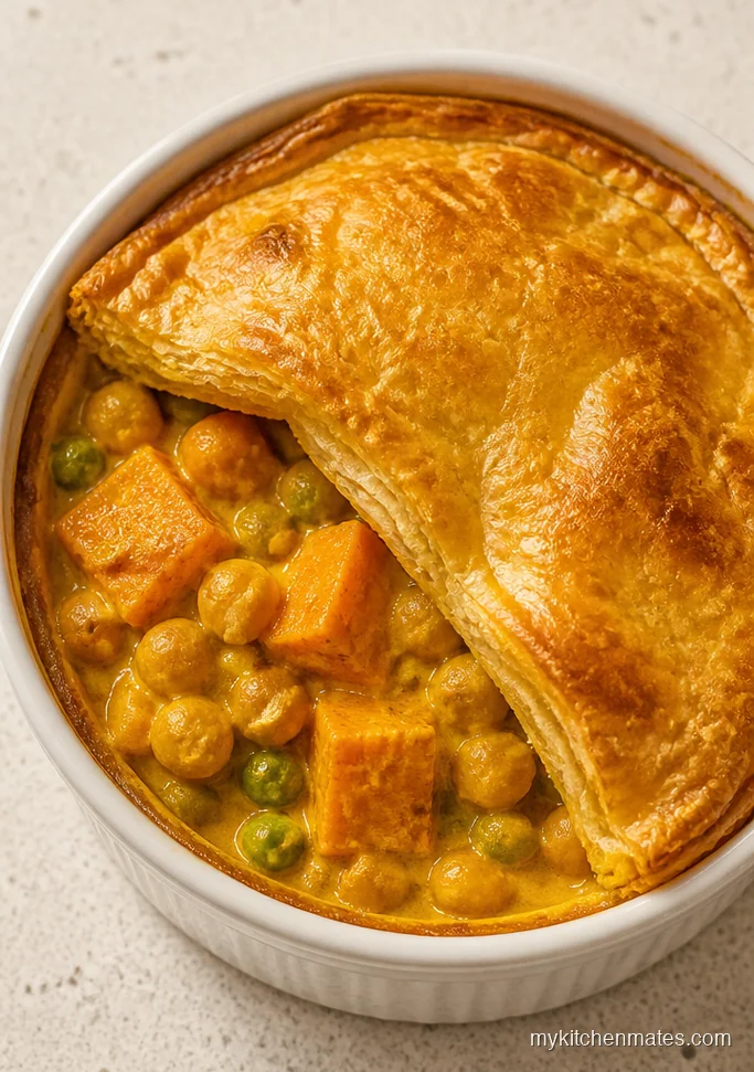 Curried Chickpea and Sweet Potato Pot Pie