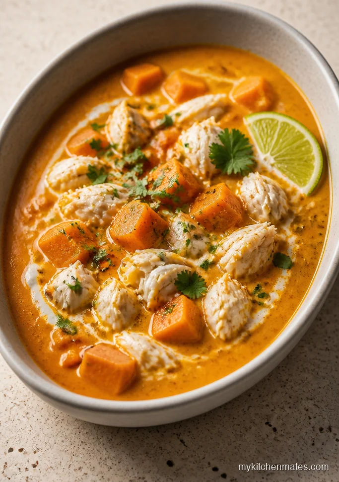 Curried Sweet Potato Crab Soup