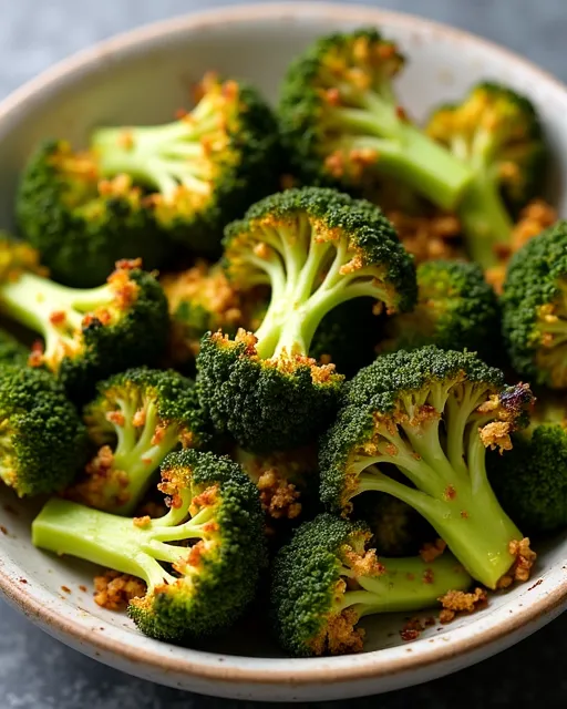 Curry-Spiced Air Fryer Broccoli