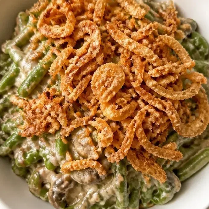Crispy-Topped Dairy Free Green Bean Casserole Dairy Free Green Bean Casserole