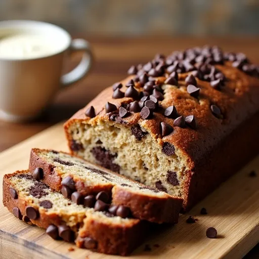 Dark Chocolate Chip Banana Bread