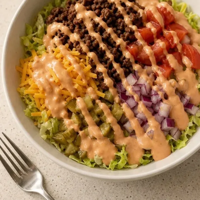 Deconstructed Burger Bowl