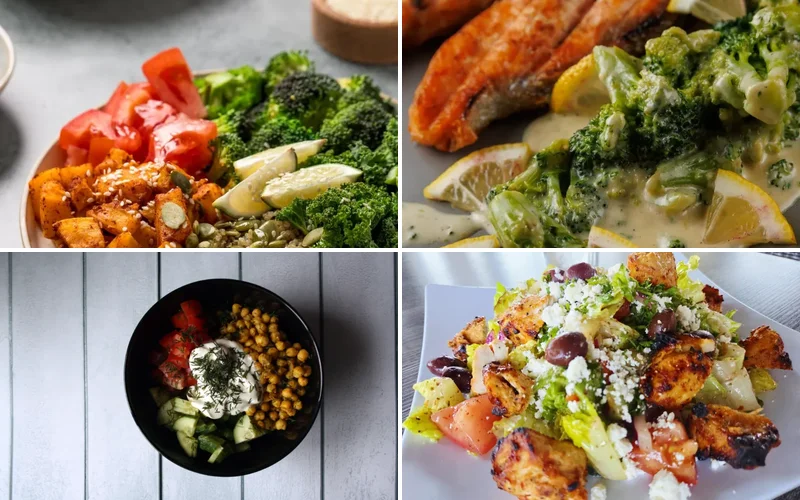 diabetic-lunch-ideas collage