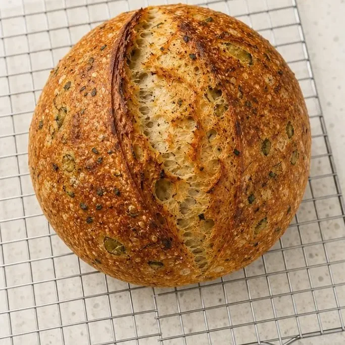 Dill Pickle Sourdough Bread