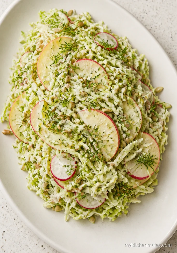 Dill Yogurt Cabbage Apple Salad