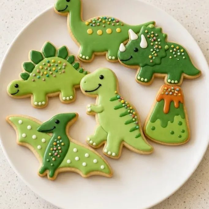 Dinosaur Sugar Cookies