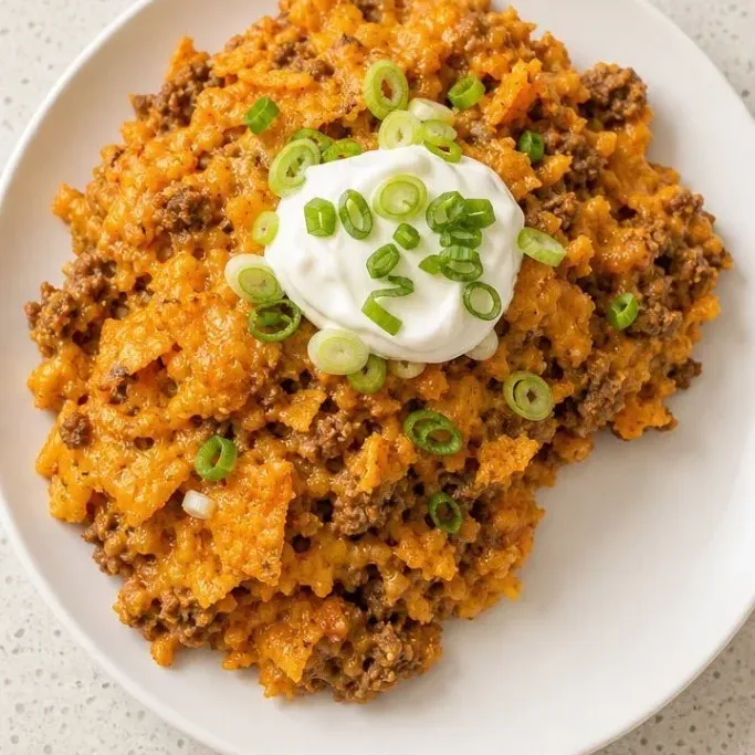 Dorito Hamburger Casserole