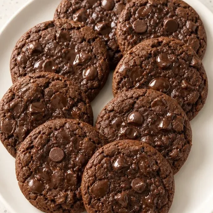 Rich and Chewy Double Chocolate Chip Cookies Double Chocolate Chip Cookies