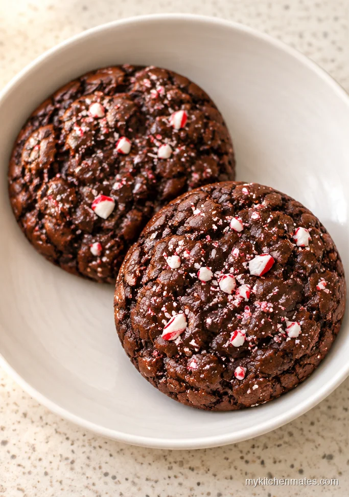 Double Chocolate Peppermint Cookies
