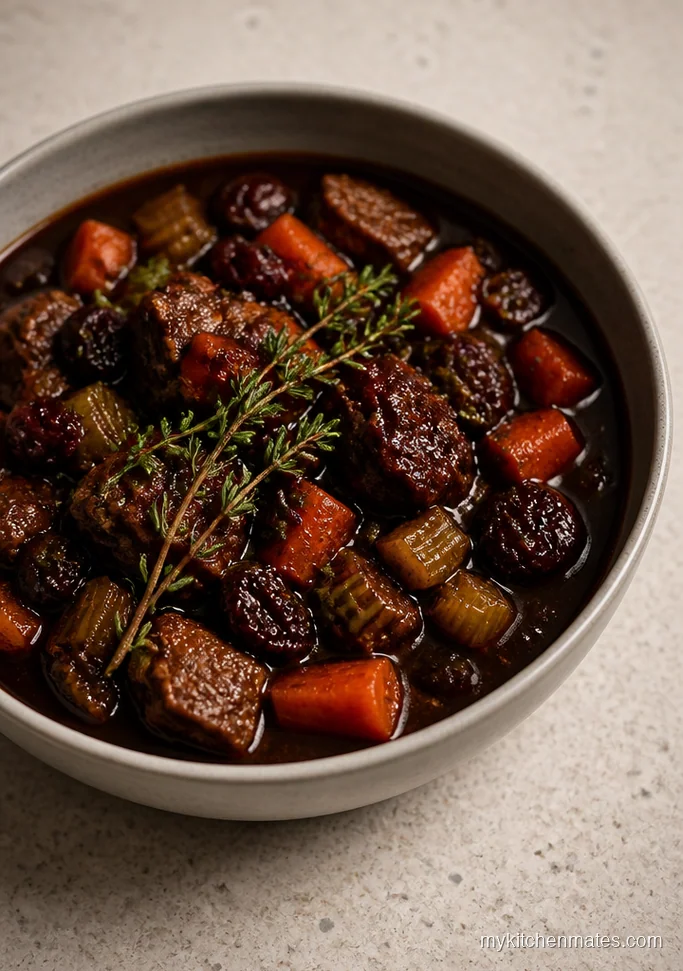 Dried Cherry and Balsamic Beef Stew