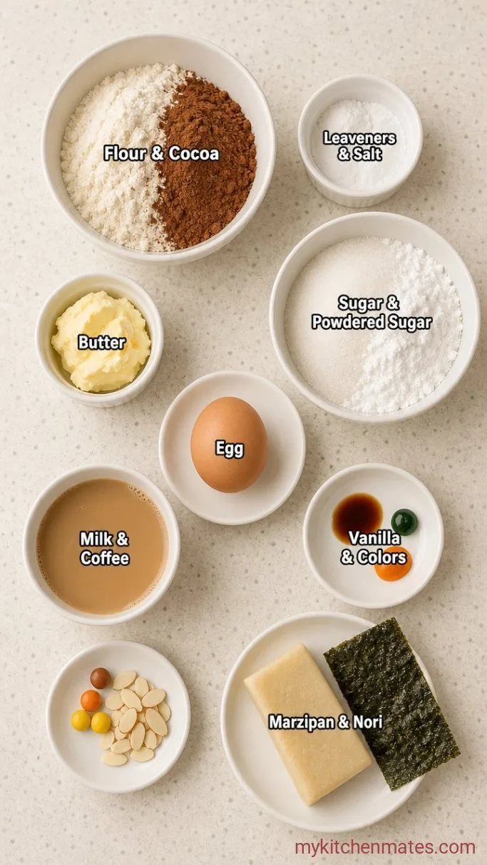 Adorable Duck Bento Cake (Cute Lunchbox-Inspired Mini Cake) Ingredients