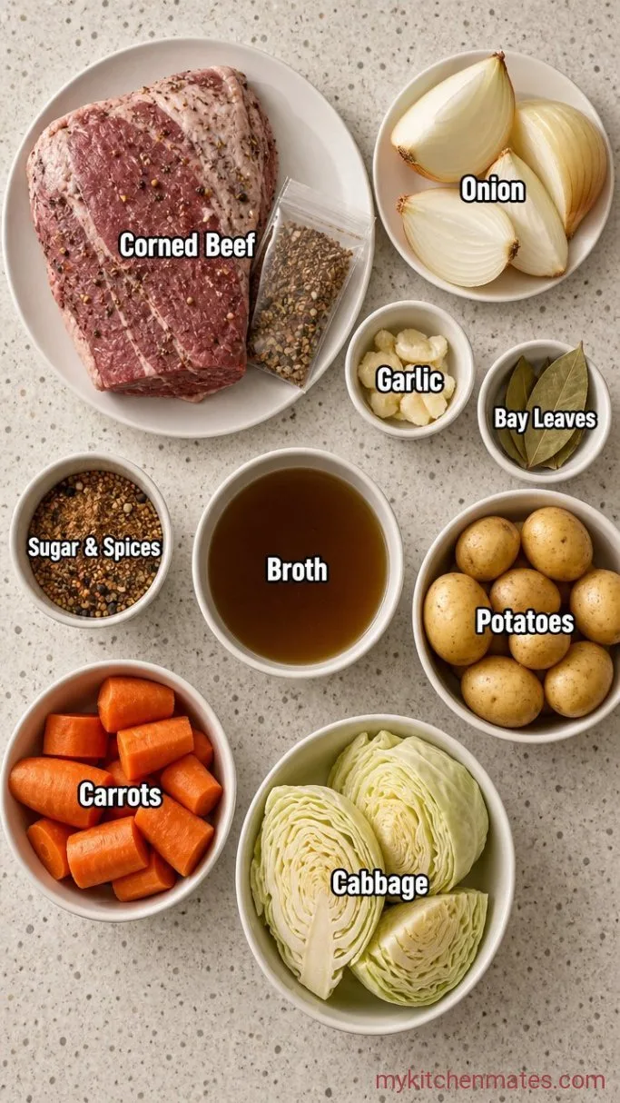 Fall-Apart Tender Dutch Oven Corned Beef Ingredients