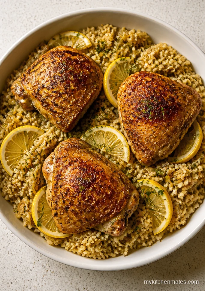 Dutch Oven Lemon Herb Chicken and Rice