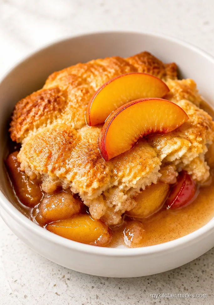 Dutch Oven Peach Cobbler