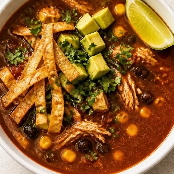 Easy 30-Minute Chicken Tortilla Soup easy chicken tortilla soup