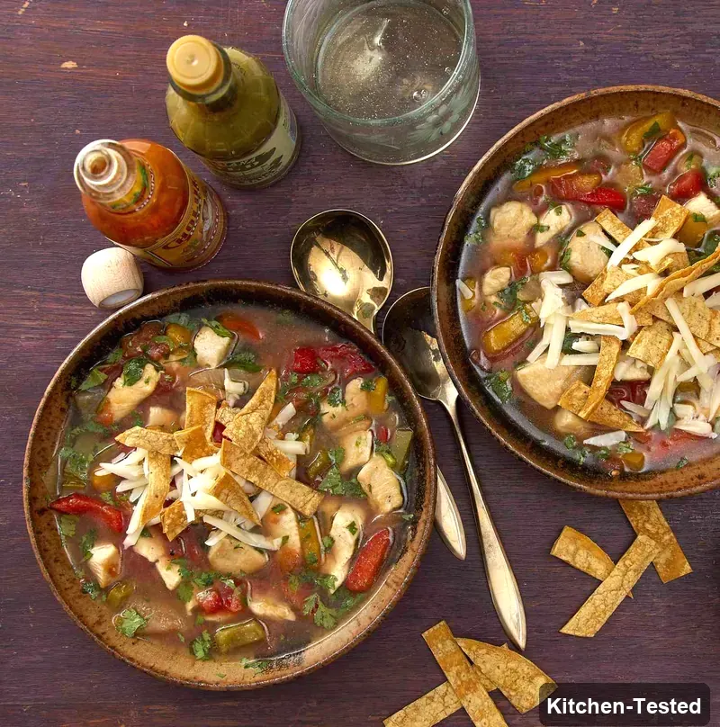 Easy Chicken Tortilla Soup easy chicken tortilla soup