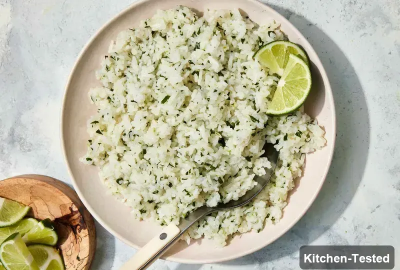 Easy Cilantro-Lime Rice easy cilantro lime rice
