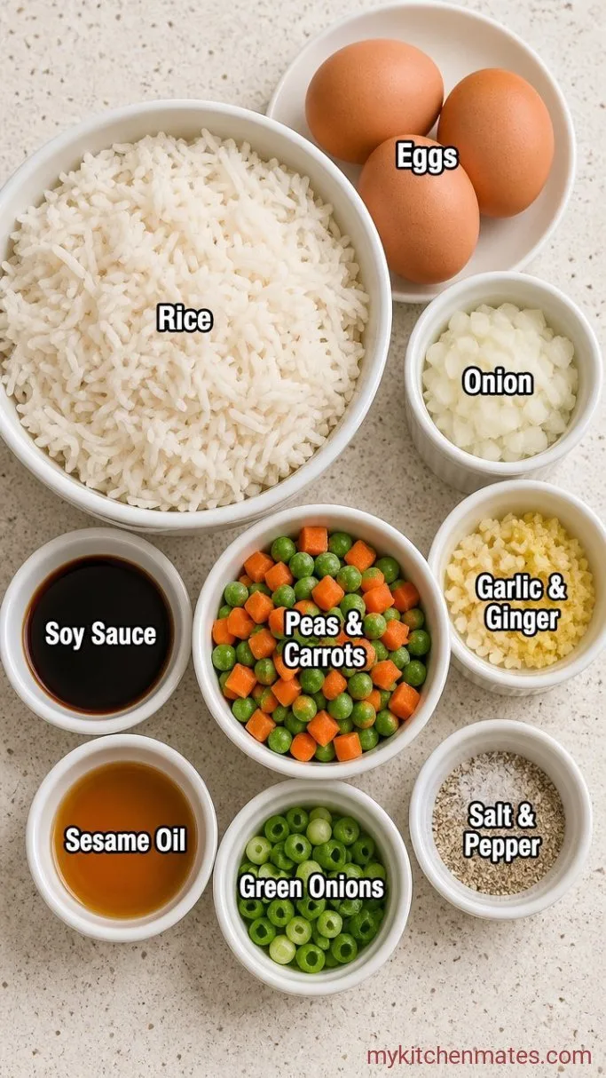15-Minute Easy Fried Rice Ingredients