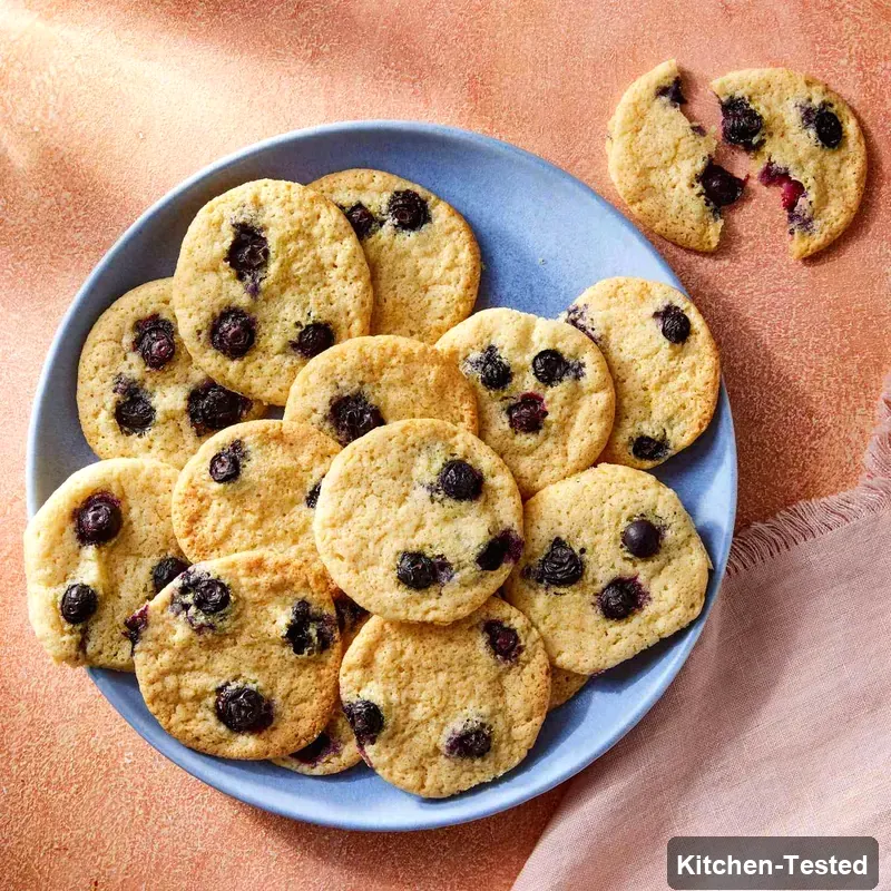 Easy Lemon-Blueberry Cookies easy lemon blueberry cookies