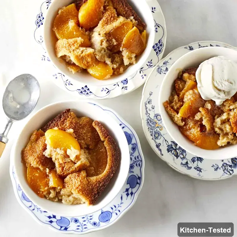 Easy Peach Cobbler easy peach cobbler