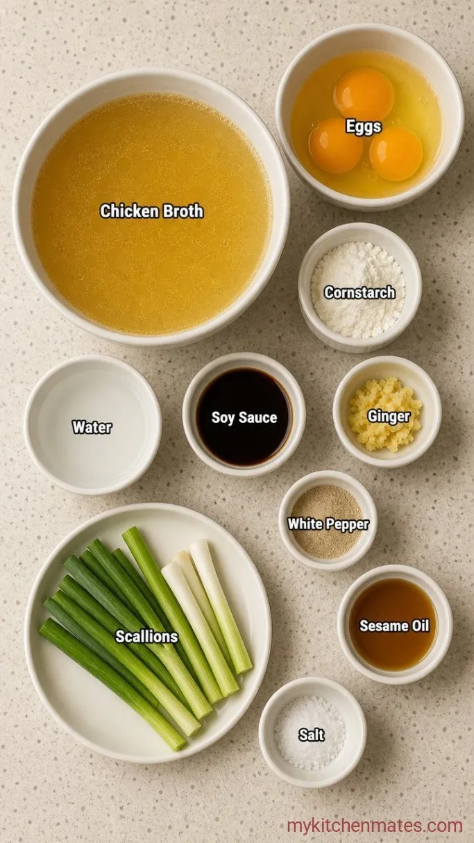 15-Minute Egg Drop Soup Ingredients