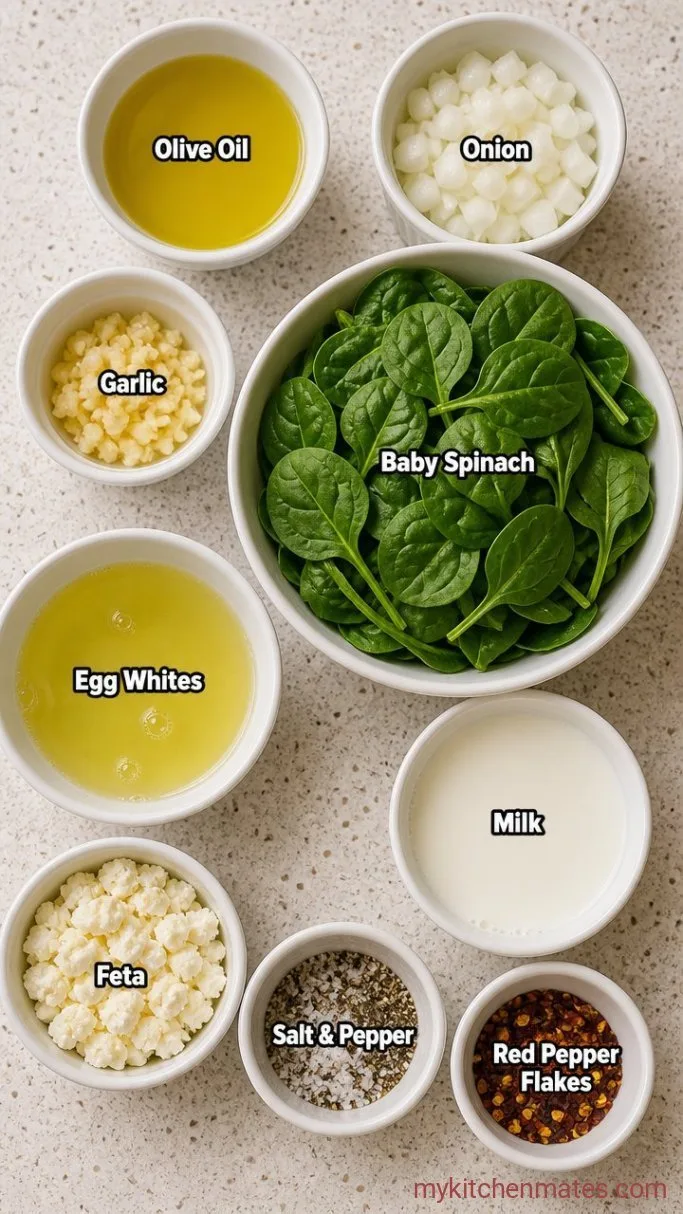 One-Pan Egg White Frittata Ingredients