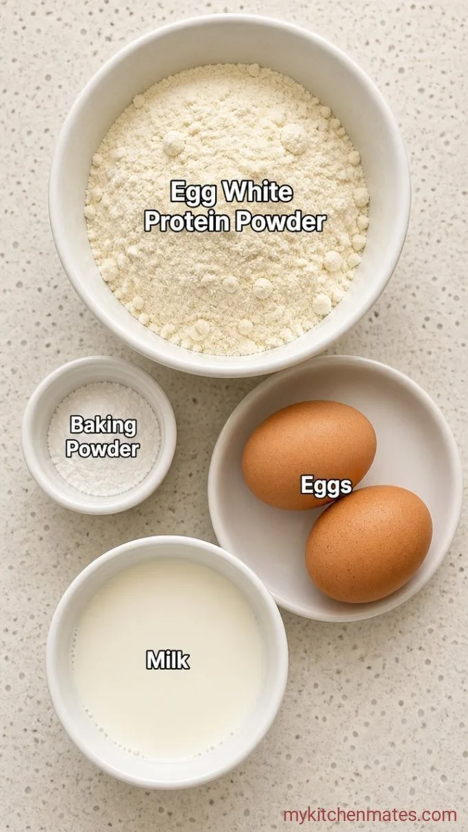 4-Ingredient Fluffy Protein Pancakes Ingredients