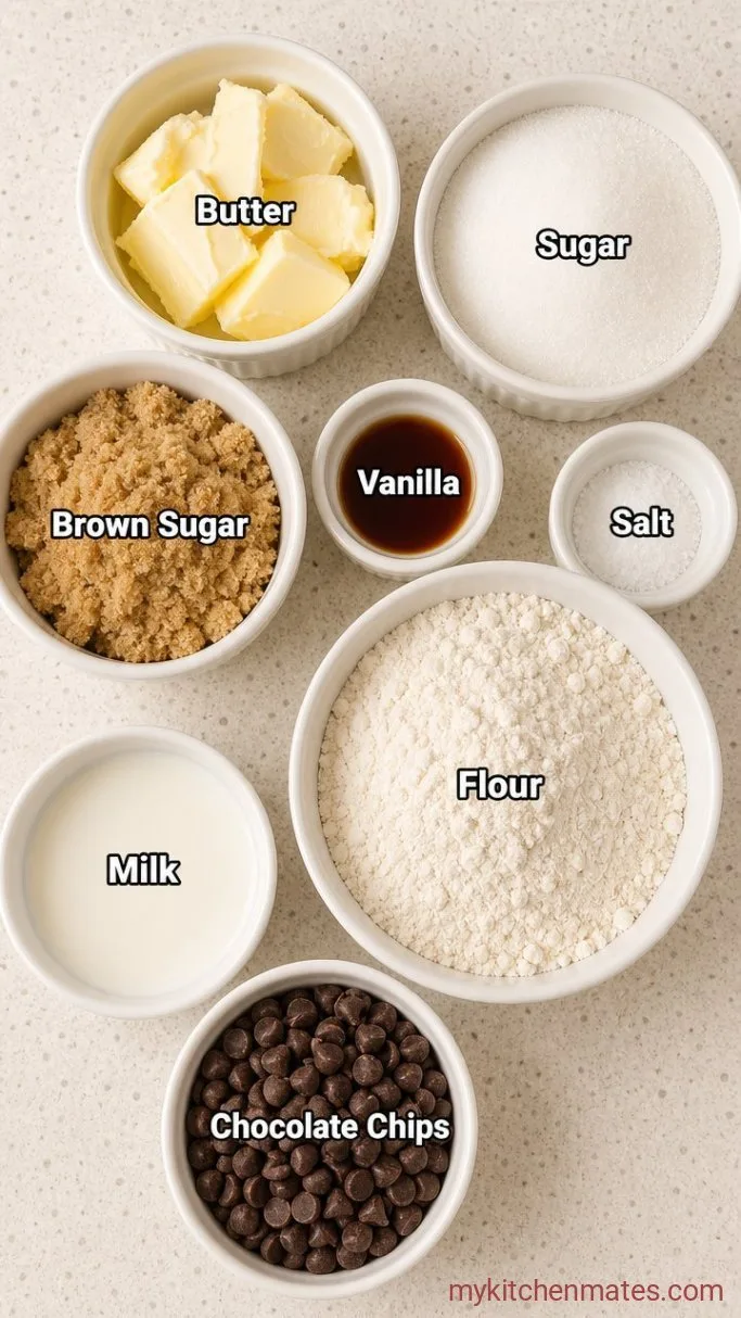 5-Minute Edible Eggless Cookie Dough (Safe to Eat Raw) Ingredients