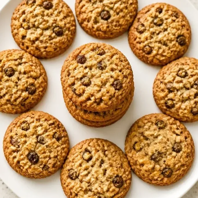 Eggless Oatmeal Cookies