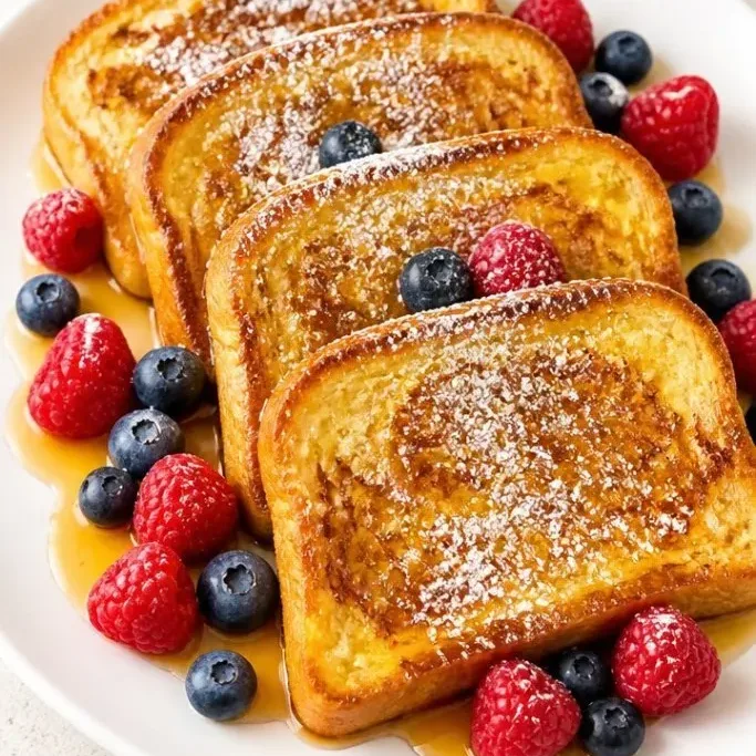 Rich, Custardy Eggnog French Toast Eggnog French Toast