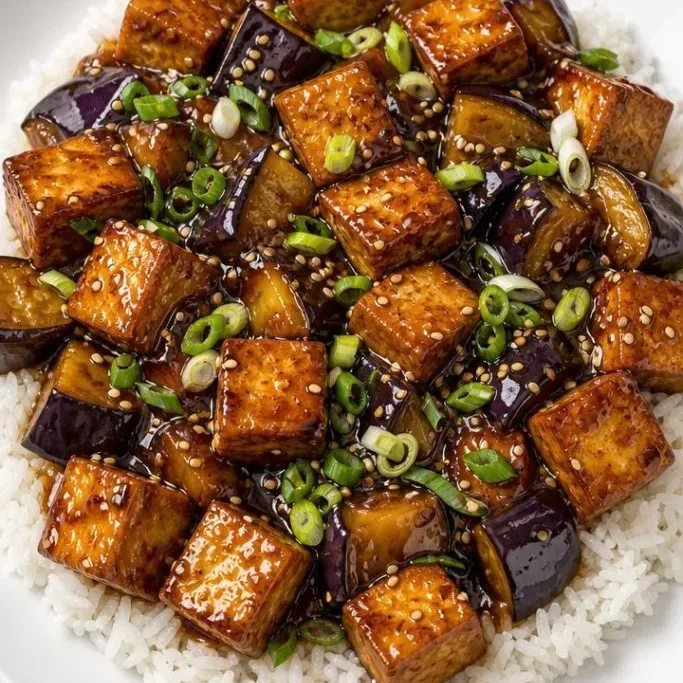 30-Minute Garlicky Eggplant Tofu Eggplant Tofu Recipe
