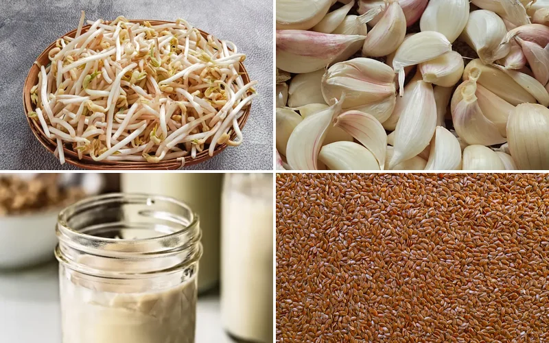 estrogen-rich-foods-list collage