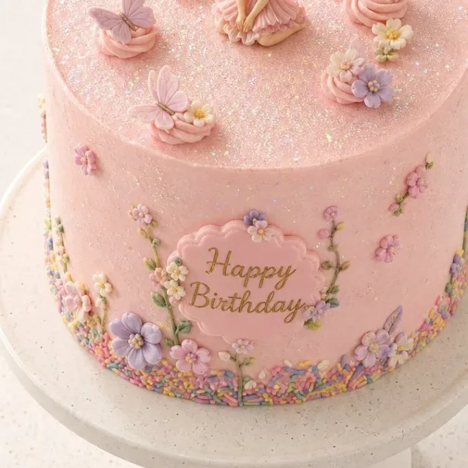 Vanilla Confetti Fairy Birthday Cake Fairy Birthday Cake