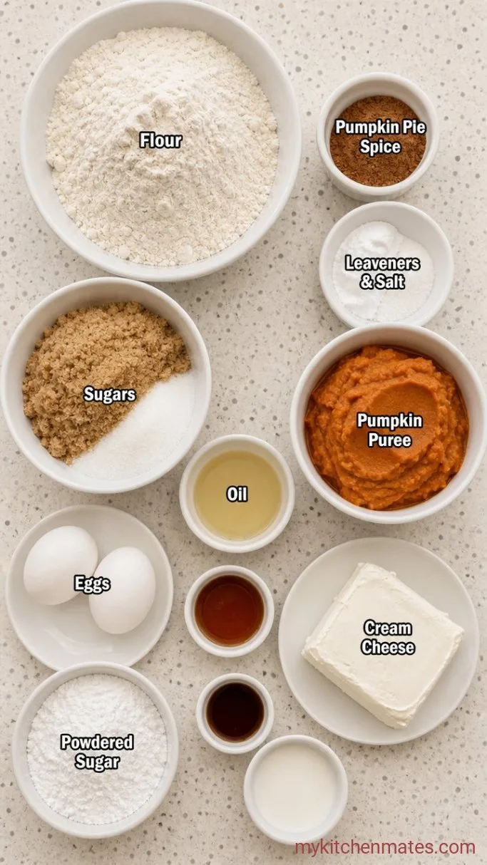 Spiced Pumpkin Bundt Cake (A Cozy Fall Bundt Cake) Ingredients