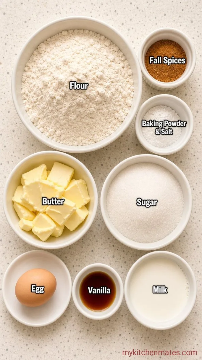 Soft and Buttery Fall Sugar Cookies (Perfect for Cut-Outs) Ingredients